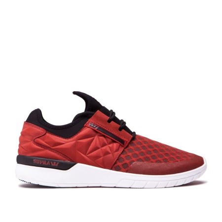 Supra Flow Run Evo Mens Low Tops Shoes Red UK 72MGU